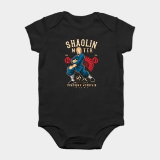 Shaolin Temple Kung Fu Monk for Martial Artists Baby Bodysuit